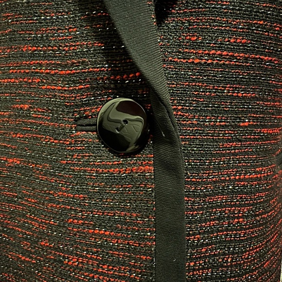 Kasper Black and Red Blazer Tailored Suit Jacket - Picture 2 of 11